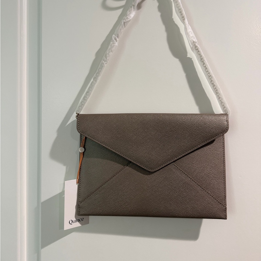 Quince Charcoal Envelope Wristlet